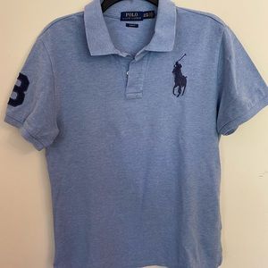 Polo Ralph Lauren Boys Light Blue Polo Shirt Size Extra Large (XL)